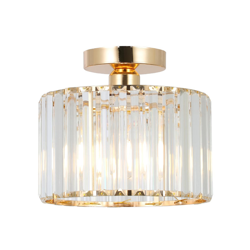 Aishlinn Crystal Flush Mount, Gold