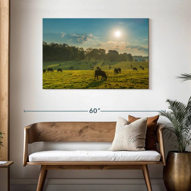 Crowle Cattle Graze, 30" H x 45" W