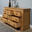 Shinnick Solid Wood 139cm W 7 - Drawer Chest of Drawers