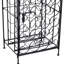 Armoire à vin 35 bouteilles en fer forgé noir. Armoire verrouillable. Conception élégante. L 17,63 po x P 14 po x H 38,5 po. Capacité de 65 lb avec verrou de sécurité.