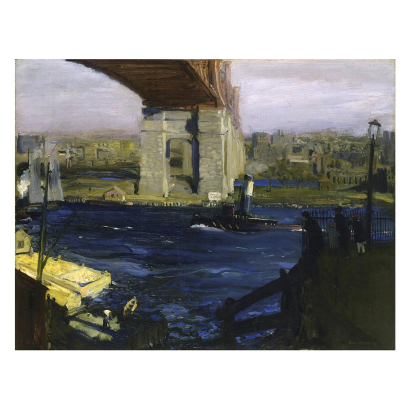 «The Bridge Blackwell’s Island» par George Wesley Bellows - Impression giclée, H 22 po x l 28 po