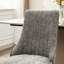 Rayonne, gris, chenille, chaises de salle à manger, American Traditional, pieds en acier inoxydable plaqué or, assise haute, confortable et longue durée-920985422-920985419