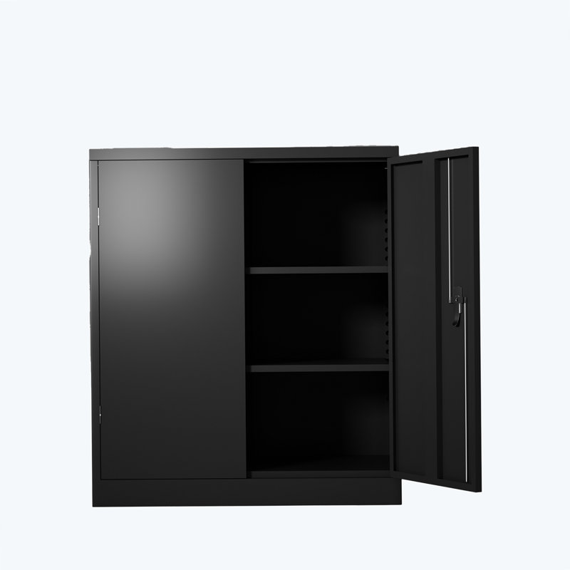 Laurindo 36'' Wide 2 - Shelf Storage Cabinet