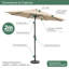 Annetha 2M Parasol Crank & Tilt 6 Ribs-91123448-66361149