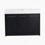 Ensemble de meuble-lavabo autoportant de 48 po avec lavabo en résine, avec porte à fermeture douce, ensemble KD-687686909