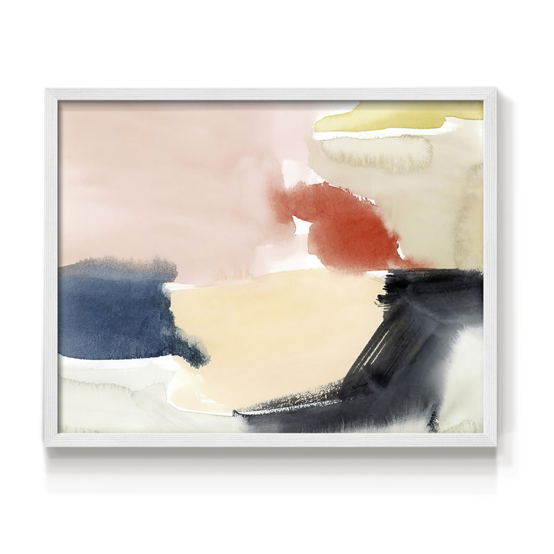 Aquarelle, aire de jeux II, reproduction encadrée, H 22 po x l 28 po, Blanc