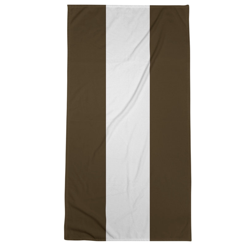 Cleveland Beach Towel, Brown/White