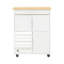 Fenn Solid Wood Top Kitchen Cart