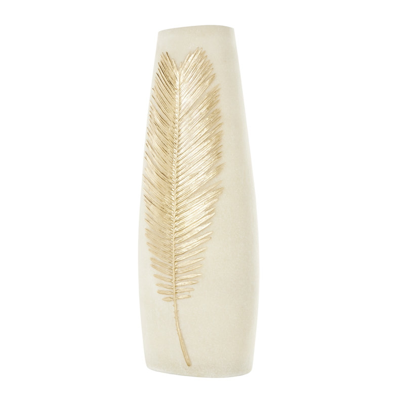 Vase crème Amiriah, H 16,40 po x l 6,20 po x P 4,40 po