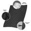 Couverture de camping d'extérieur pliable imprimée, courtepointe de voyage imperméable et durable avec sac Ripstop, noir