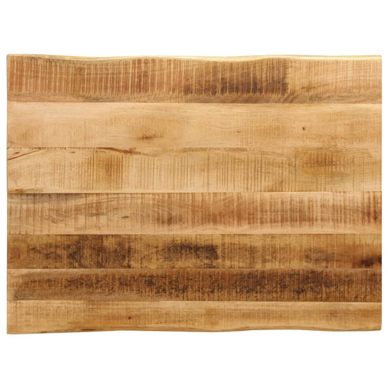 Grand plateau de table en bois de manguier massif vidaXL, H 1 po x l 35,4 po x P 23,6 po