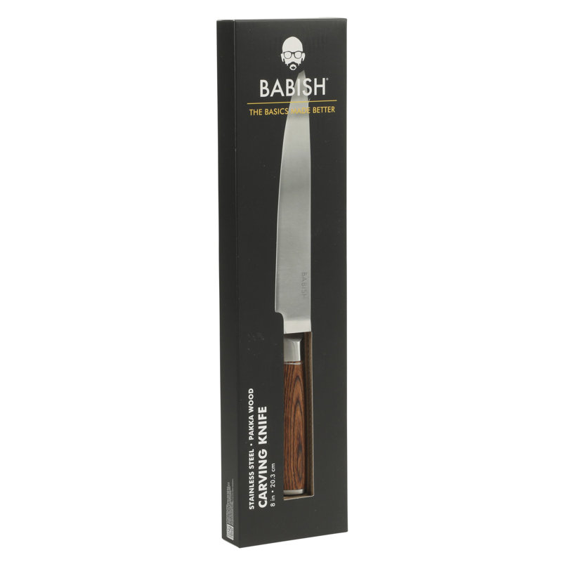 Babish 8'' Carving Knife, Dark Brown