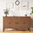 55"W Solid Wood Modern Sideboard Buffet Storage Cabinet-2109697286