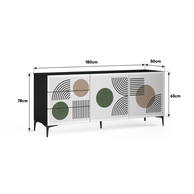 Backman 2 - Door Rectangle Accent Cabinet