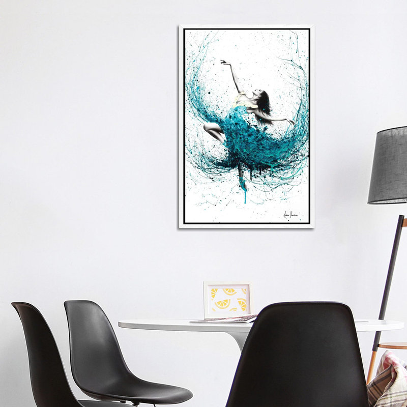 Print on Canvas, 66.04cm H x 45.72cm W x 3.81cm D, White Floater Framed