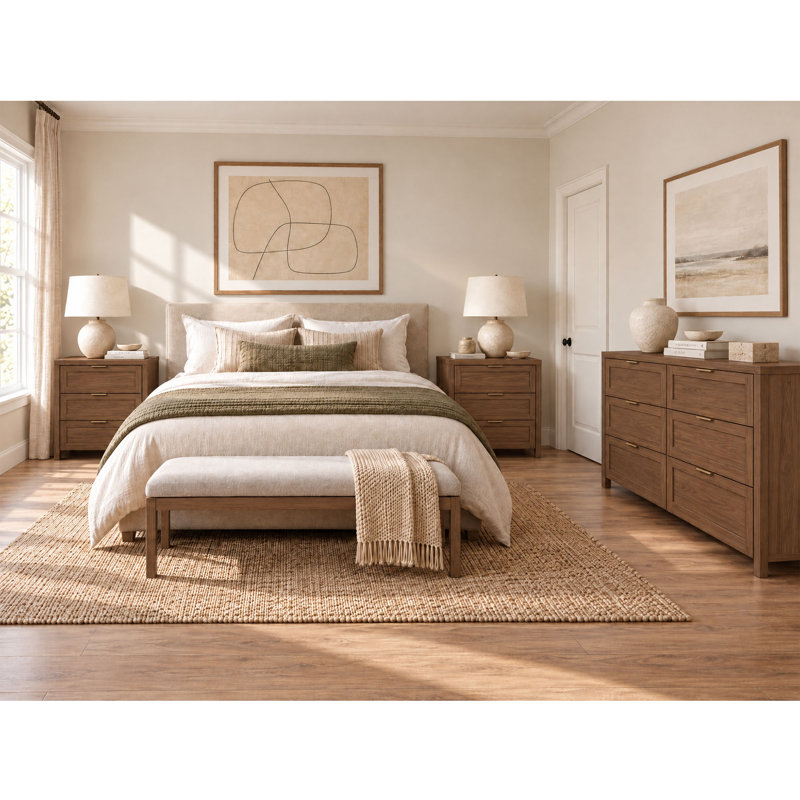 71.12 cm W Bedside Table, Special Walnut