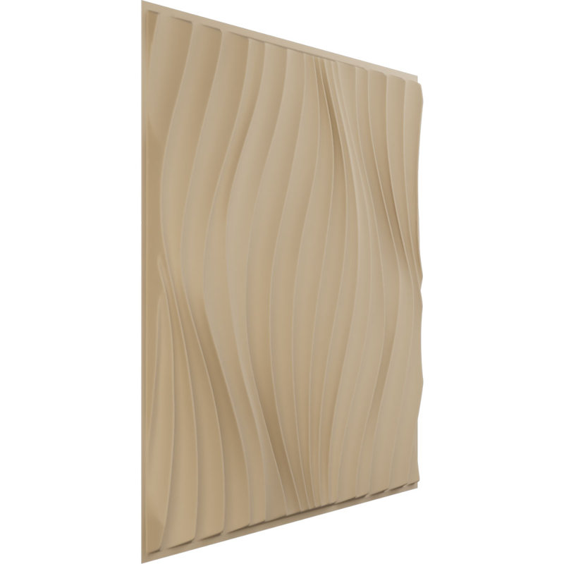 Panneau mural 3D décoratif Billow EnduraWall, Beige fumé satiné UltraCover