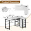 Modular L-Shaped Steel Computer Desk