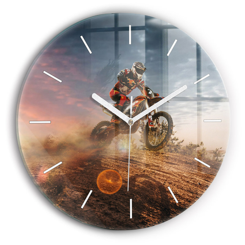 Glass Wall Clock