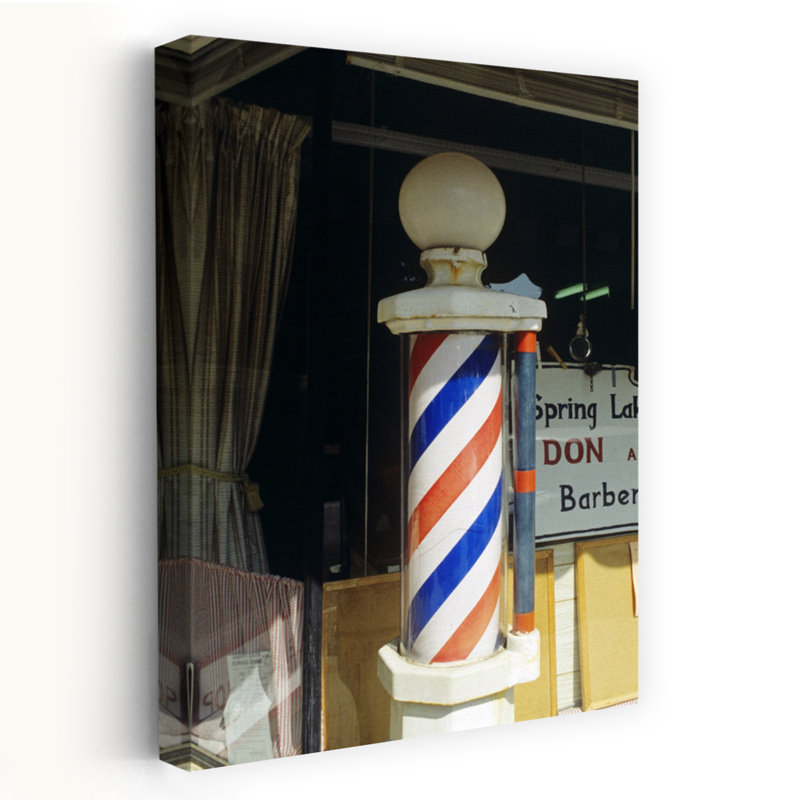 Barber Pole Spring Lake, New Jersey, États-Unis, art rétro classique rétro, printemps, H 60 po x l 40 po