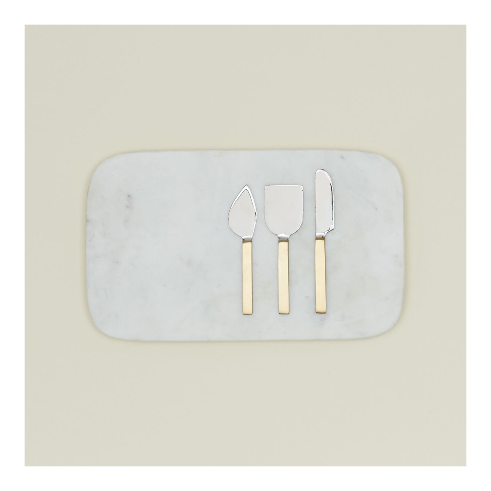 Simple 3 Piece Stainless Steel Cheese Serving Set
