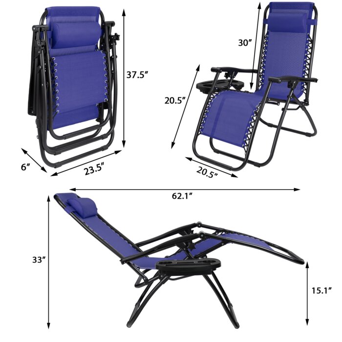 Arlmont & Co. Khalid Folding Zero Gravity Chair & Reviews | Wayfair