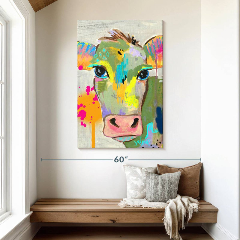 Brampt Cow Neon, 48" H x 32" W