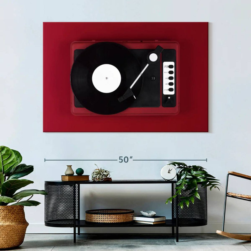 Abarca Red Turntable, 34" H x 51" W