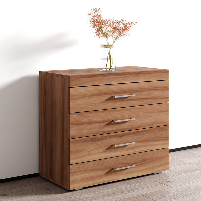 Commode 4 tiroirs Valere, Brun