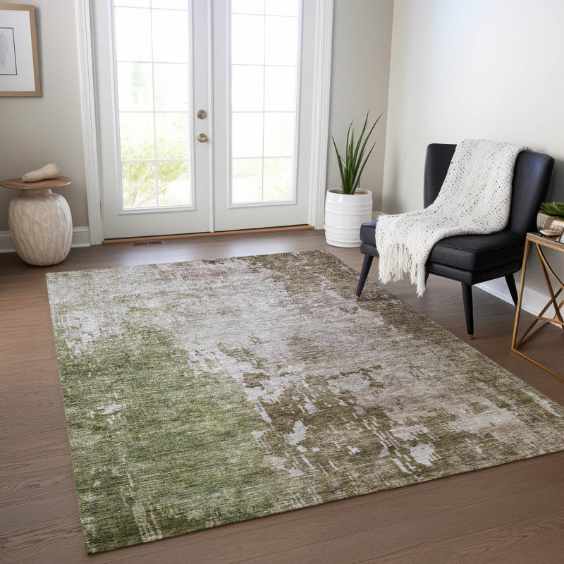 Tapis intérieur / extérieur brun Adiva , 8' x 10'