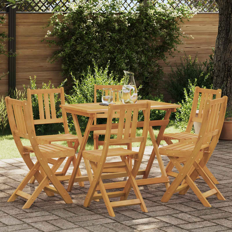 Solid Wood Patio Folding Chair Folding Chair Set