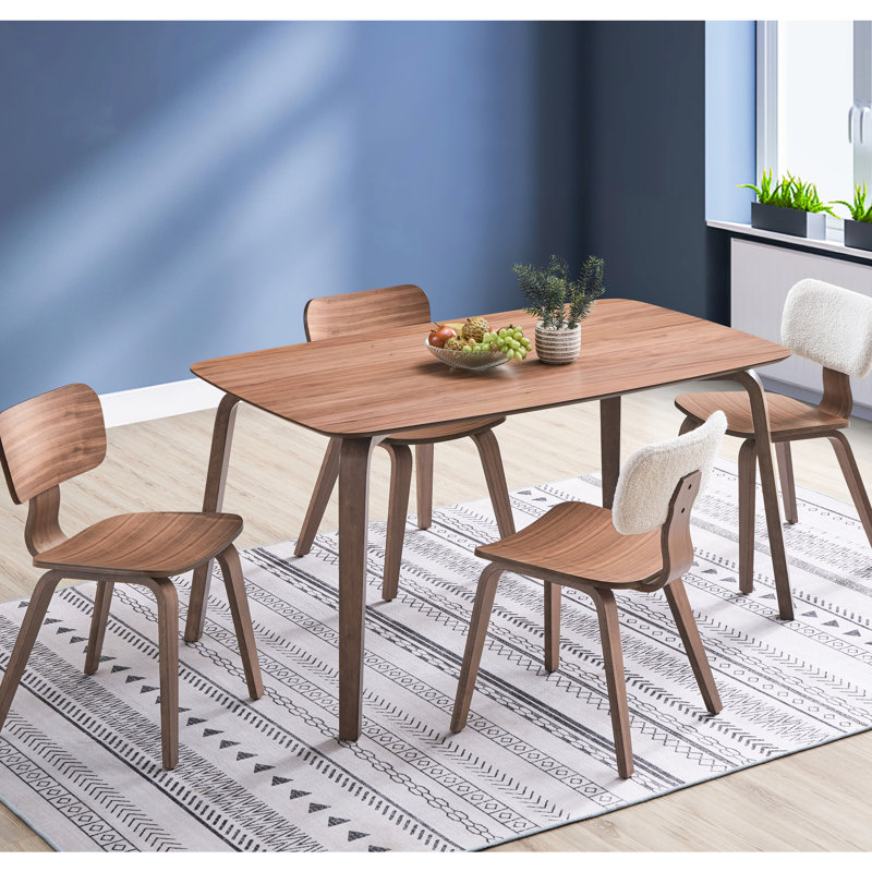 Chaises d'appoint modernes en noyer et blanc modernes (2 pièces)