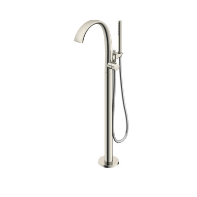ZN Single Handle Floor Mounted Freestanding Tub Filler with Handshower