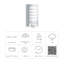Outdoor Wall Light L 12 S with Motion Sensor E27 Aluminium-98354496