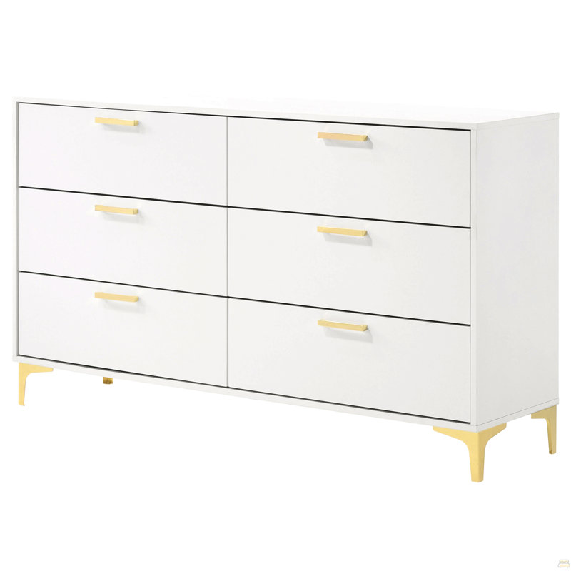 Commode rectangulaire à 6 tiroirs