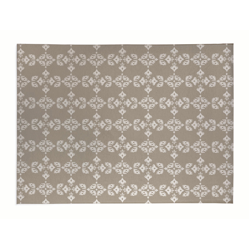 Cassia Kitchen Mat, Taupe, Rectangle 5' x 7'
