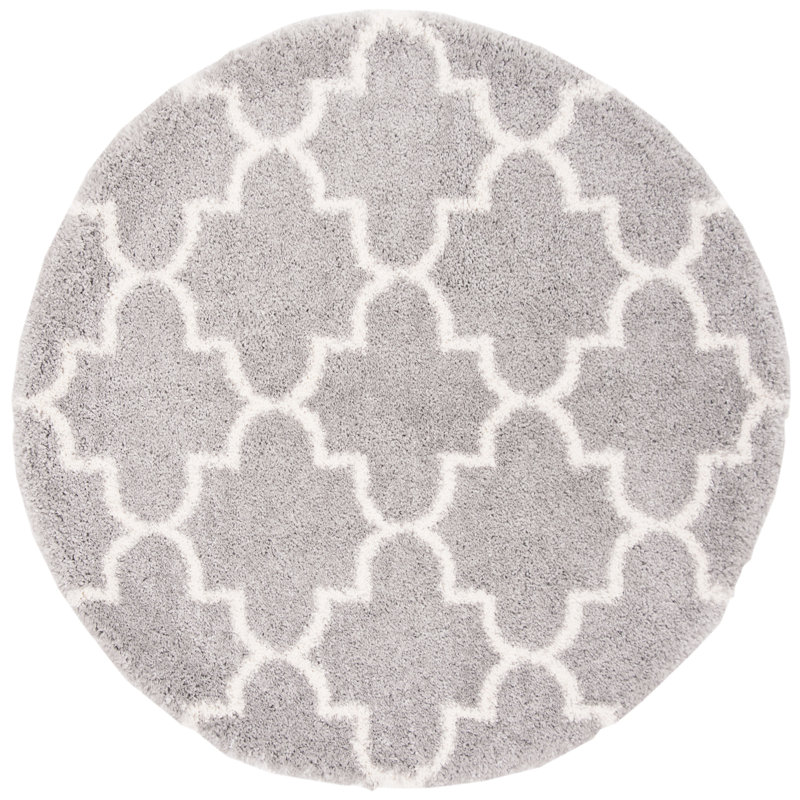 Tapis à poils longs Mackinnon, Rond 6 pi 7 po