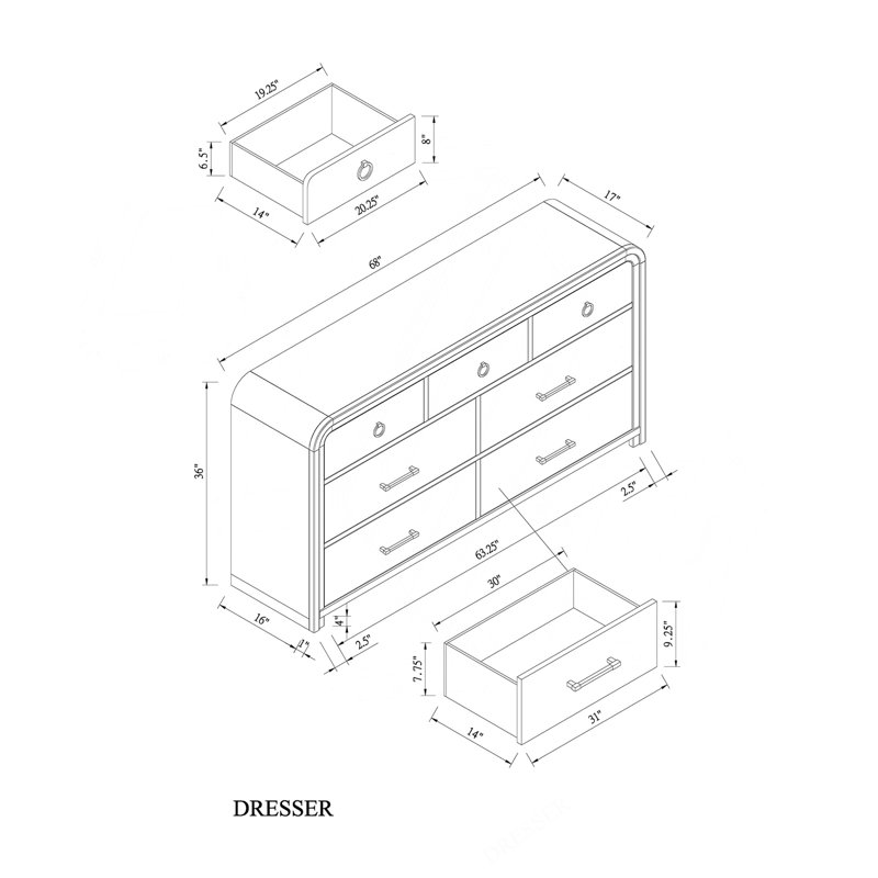 Malco Oak Dresser