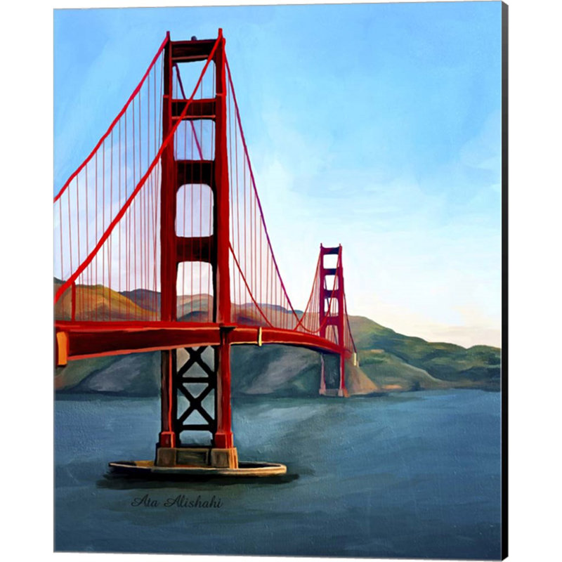 «Golden Gate Bridge» par Ata Alishahi, art mural sur toile