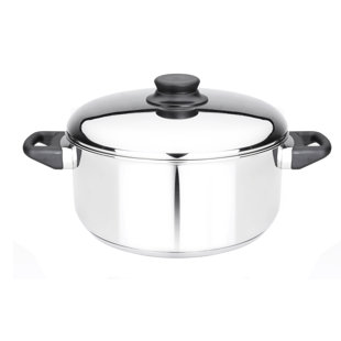Kinetic Kitchen Basics 5.5 Quarts Stainless Steel Round Dutch Oven