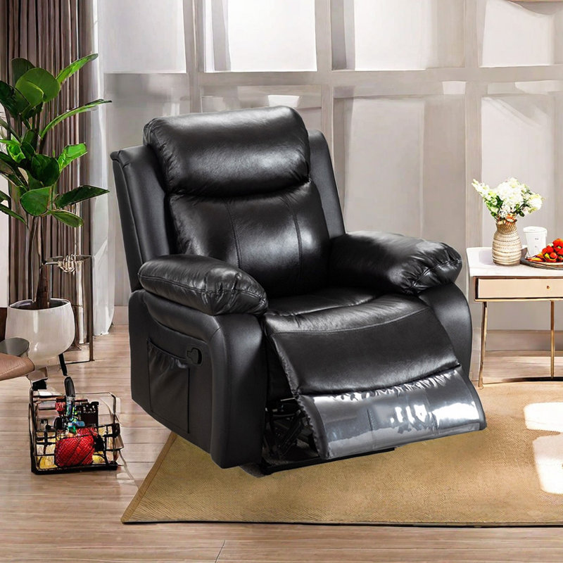 Fauteuil inclinable Isuf, Noir