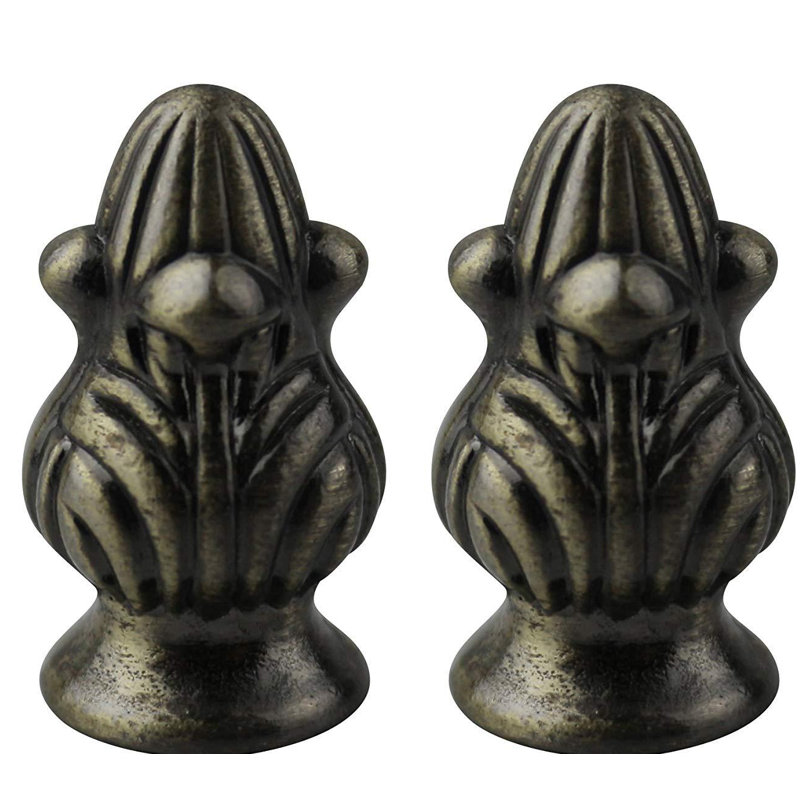 Athey Lamp Finial, Antique Brass