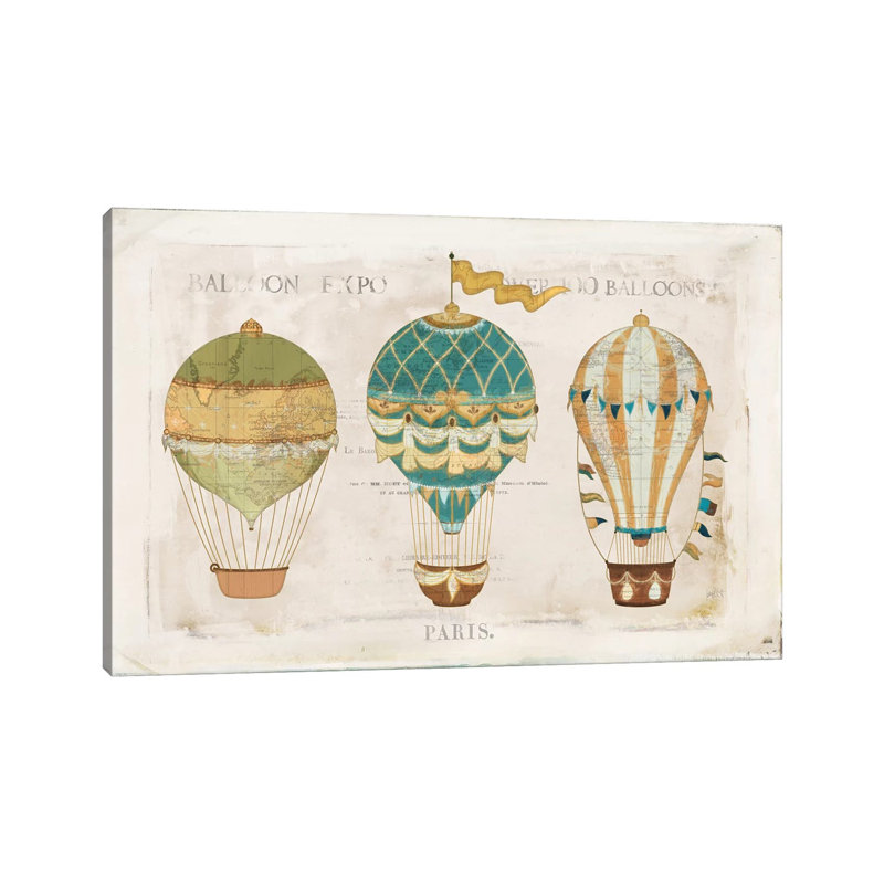 Balloon Expo I by Katie Pertiet - Wrapped Canvas Print, 20.32 cm H x 30.48 cm W
