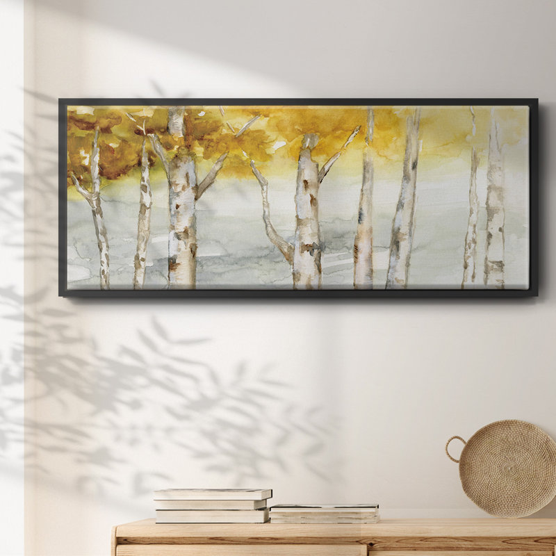 Golden Trees - toile encadrée, H 8 po x l 20 po