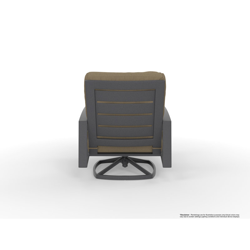 Arc Outdoor Lounge Chair, Sahara Cafe, Graphite