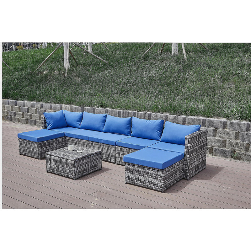 Patio Sofa with Cushions
