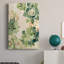 Toile tendue avec châssis en verre coloré Succulents II - prêt à accrocher-291706007