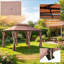 Pavillon de jardin spacieux avec rideaux