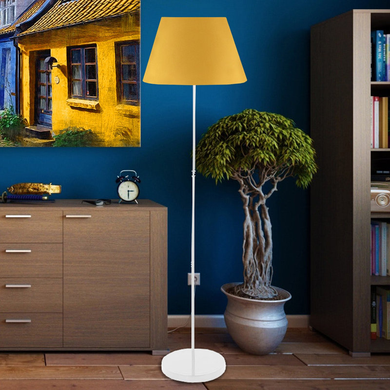 Lampe sur pied 56 po Jaemie, Jaune