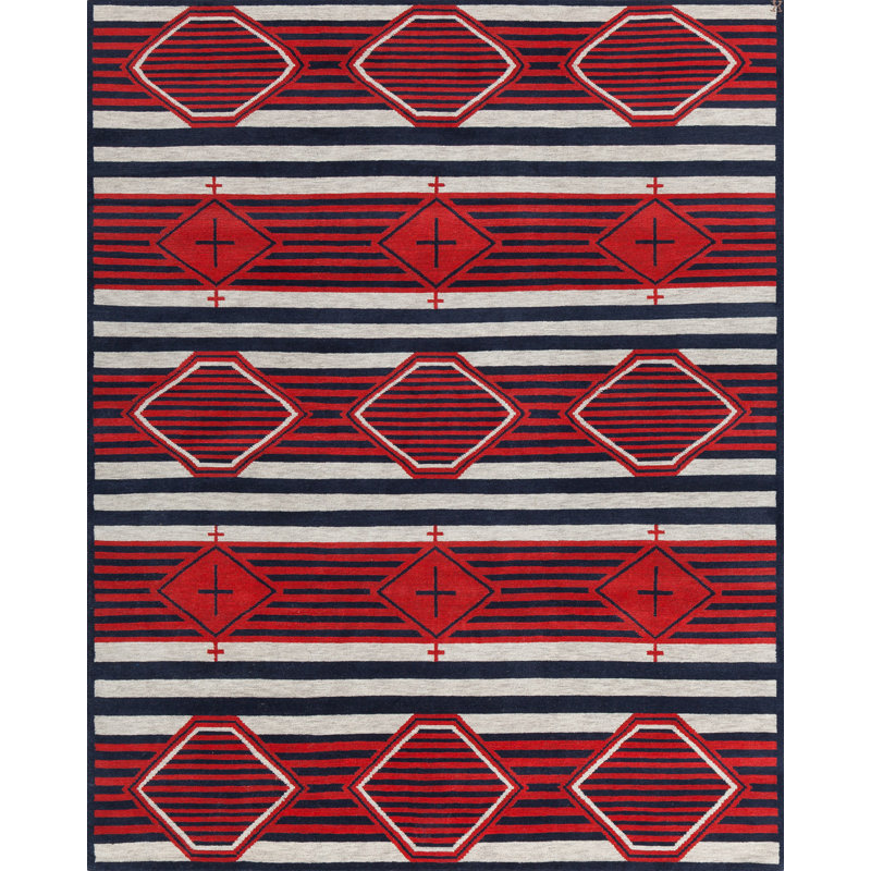Mesa Wool Southwestern Area Rug, Rectangle 10' x 14'